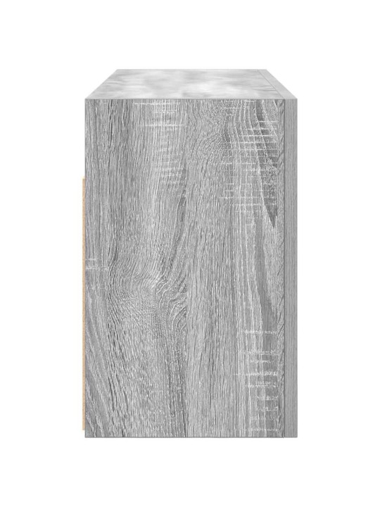 Kylpyhuoneen seinäkaappi harmaa sonoma 80x25x40 cm tekninen puu