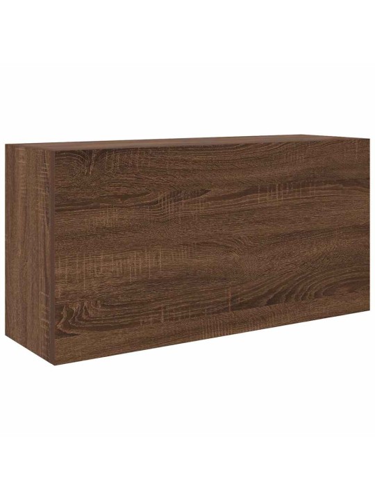 Kylpyhuoneen seinäkaappi ruskea tammi 80x25x40 cm tekninen puu