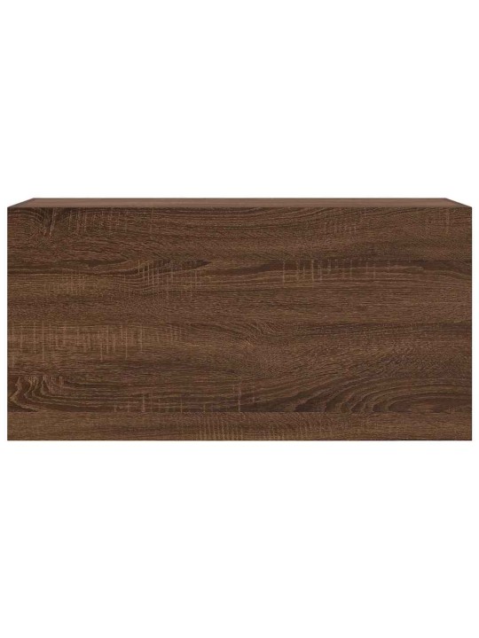 Kylpyhuoneen seinäkaappi ruskea tammi 80x25x40 cm tekninen puu