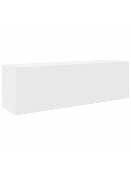 Kylpyhuoneen seinäkaappi valkoinen 100x25x30 cm suunniteltu puu