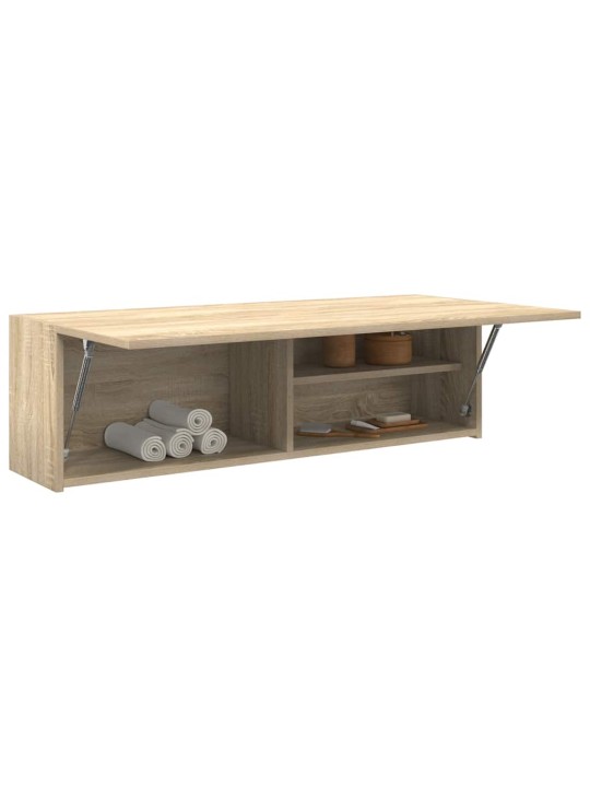 Kylpyhuoneen seinäkaappi sonoma-tammi 100x25x30 cm tekninen puu