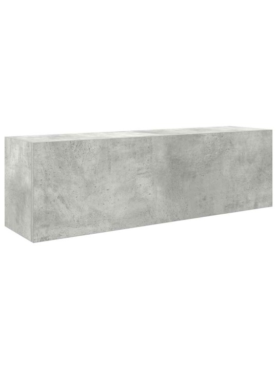 Kylpyhuoneen seinäkaappi betoninharmaa 100x25x30cm tekninen puu