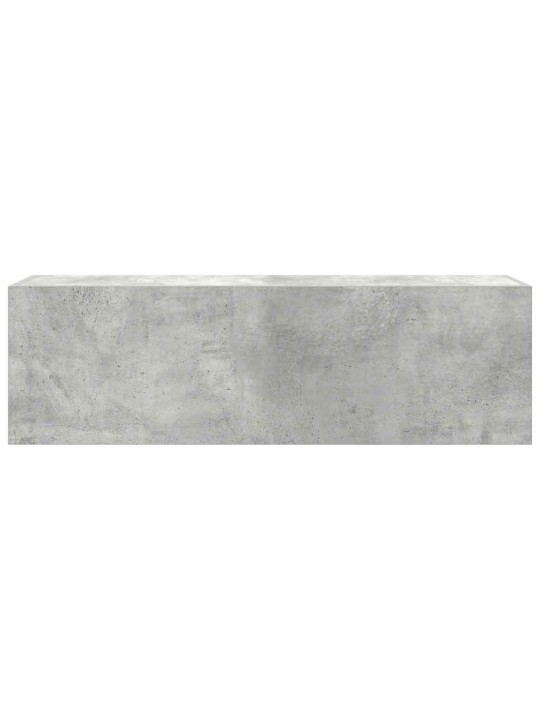 Kylpyhuoneen seinäkaappi betoninharmaa 100x25x30cm tekninen puu