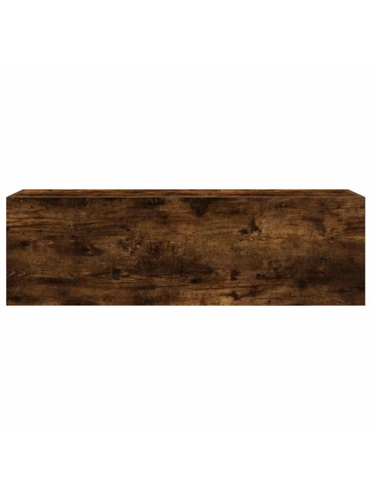 Kylpyhuoneen seinäkaappi savutammi 100x25x30 cm tekninen puu