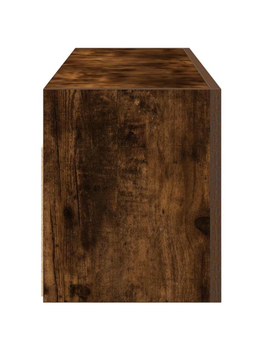 Kylpyhuoneen seinäkaappi savutammi 100x25x30 cm tekninen puu