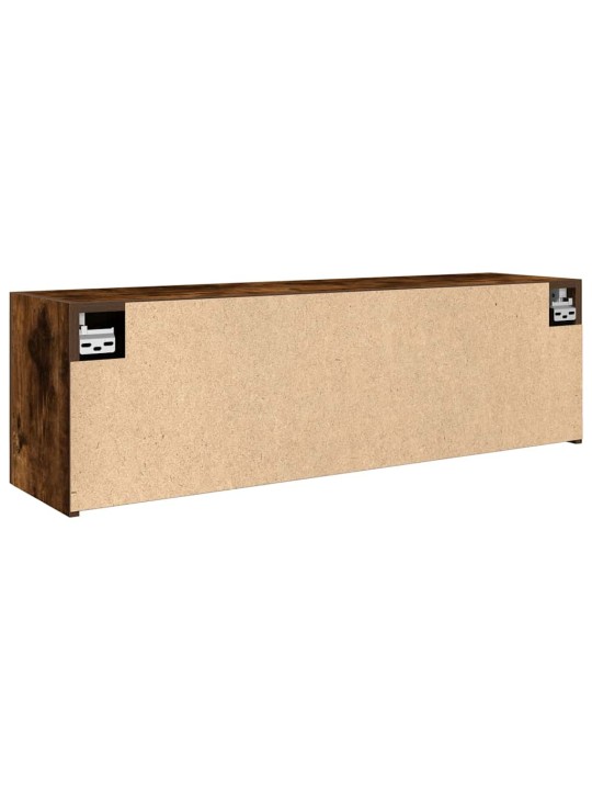 Kylpyhuoneen seinäkaappi savutammi 100x25x30 cm tekninen puu