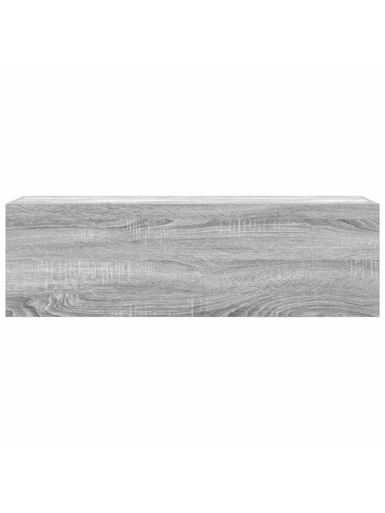 Kylpyhuoneen seinäkaappi harmaa sonoma 100x25x30cm tekninen puu
