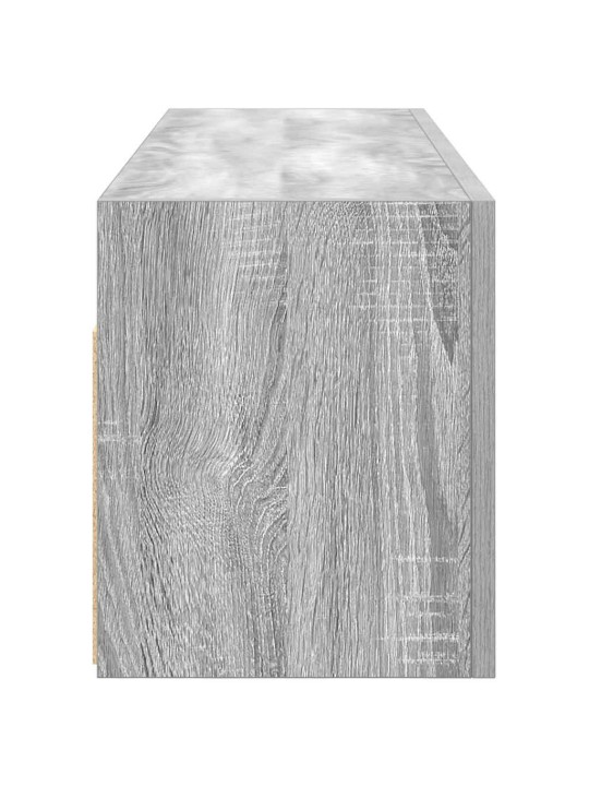 Kylpyhuoneen seinäkaappi harmaa sonoma 100x25x30cm tekninen puu