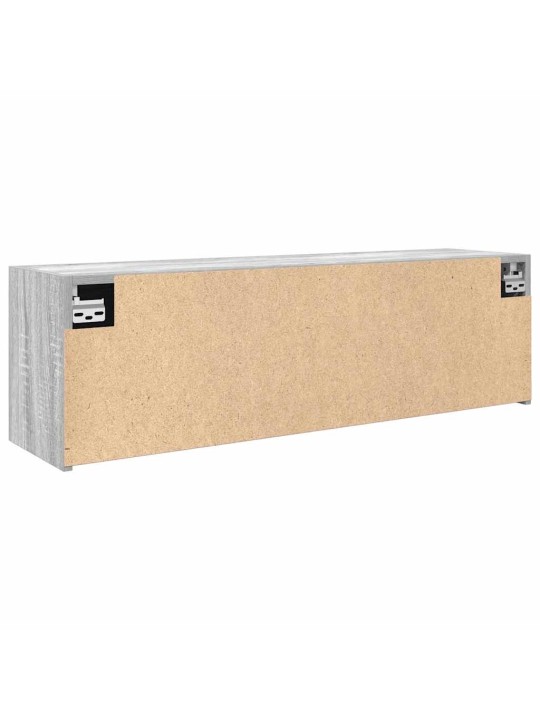 Kylpyhuoneen seinäkaappi harmaa sonoma 100x25x30cm tekninen puu