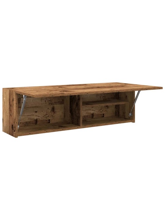 Kylpyhuoneen seinäkaappi vanha puu 100x25x30 cm tekninen puu