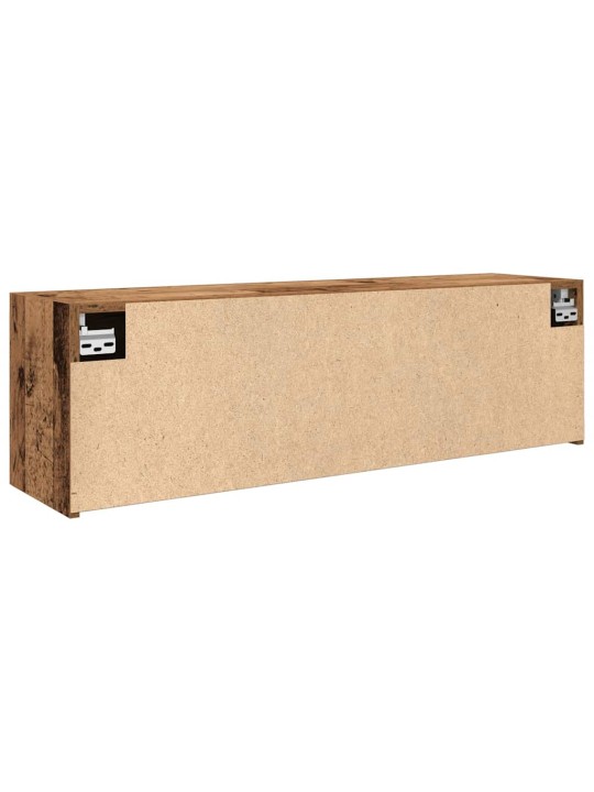 Kylpyhuoneen seinäkaappi vanha puu 100x25x30 cm tekninen puu
