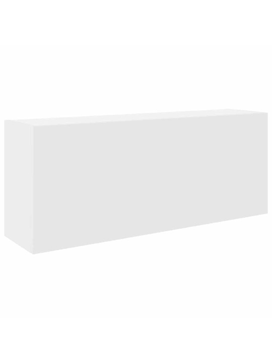 Kylpyhuoneen seinäkaappi valkoinen 100x25x40 cm tekninen puu