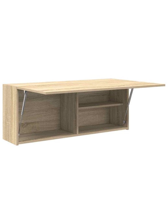 Kylpyhuoneen seinäkaappi sonoma-tammi 100x25x40 cm tekninen puu