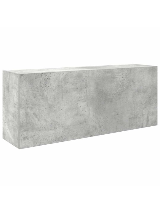 Kylpyhuoneen seinäkaappi betoninharmaa 100x25x40cm tekninen puu