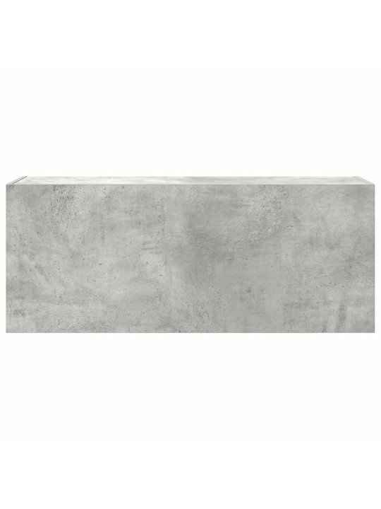 Kylpyhuoneen seinäkaappi betoninharmaa 100x25x40cm tekninen puu
