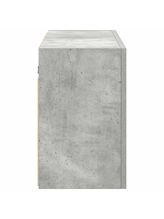 Kylpyhuoneen seinäkaappi betoninharmaa 100x25x40cm tekninen puu