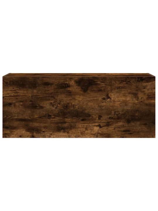 Kylpyhuoneen seinäkaappi savutammi 100x25x40 cm tekninen puu