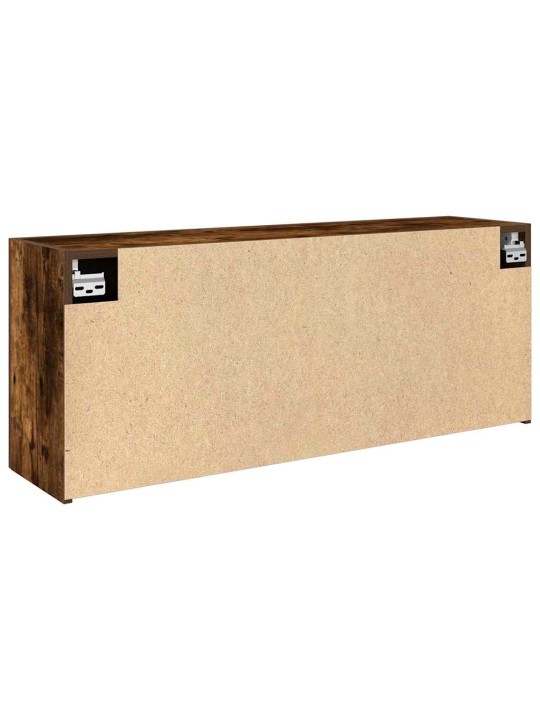 Kylpyhuoneen seinäkaappi savutammi 100x25x40 cm tekninen puu