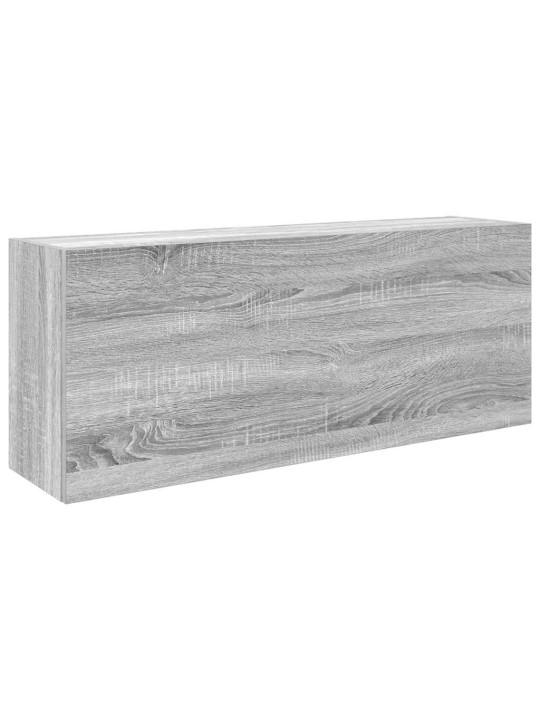 Kylpyhuoneen seinäkaappi harmaa sonoma 100x25x40cm tekninen puu