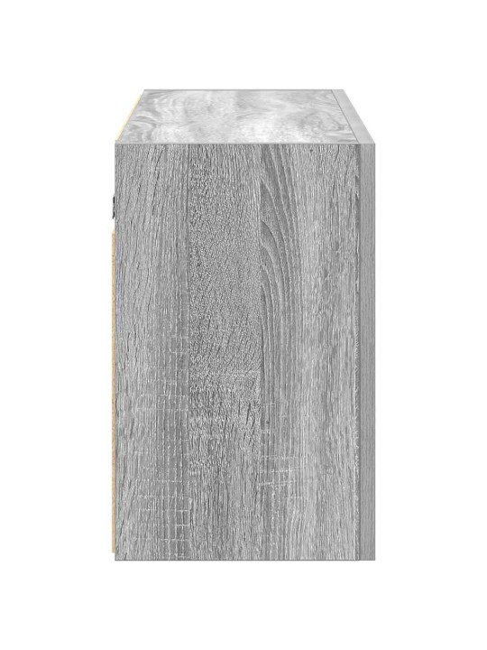 Kylpyhuoneen seinäkaappi harmaa sonoma 100x25x40cm tekninen puu