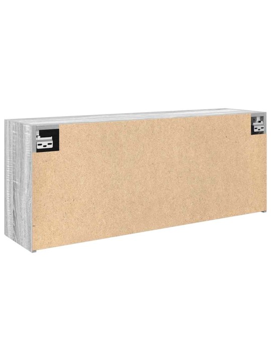 Kylpyhuoneen seinäkaappi harmaa sonoma 100x25x40cm tekninen puu