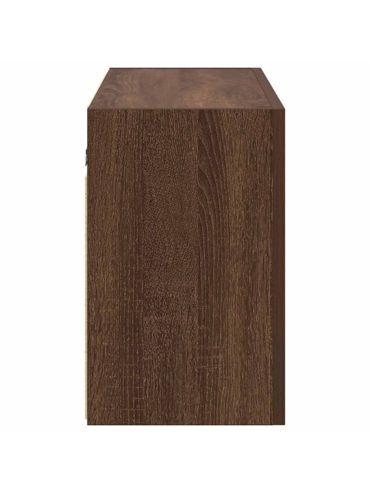 Kylpyhuoneen seinäkaappi ruskea tammi 100x25x40 cm tekninen puu