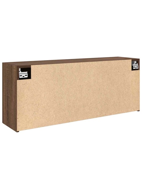 Kylpyhuoneen seinäkaappi ruskea tammi 100x25x40 cm tekninen puu