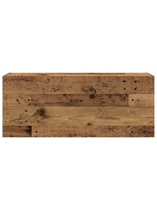 Kylpyhuoneen seinäkaappi vanha puu 100x25x40 cm tekninen puu