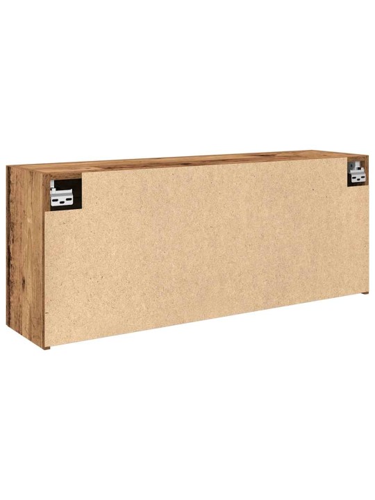 Kylpyhuoneen seinäkaappi vanha puu 100x25x40 cm tekninen puu