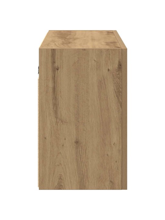 Kylpyhuoneen seinäkaappi artesaani 100x25x40 cm tekninen puu