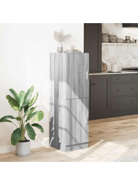 Keittiön kaappi harmaa sonoma 38x41,5x131,5 cm tekninen puu