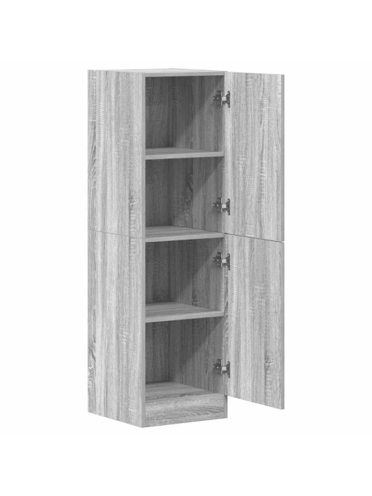 Keittiön kaappi harmaa sonoma 38x41,5x131,5 cm tekninen puu