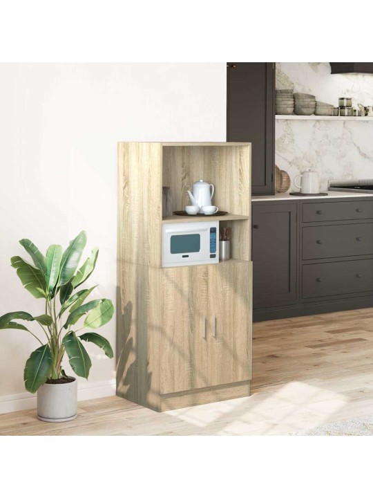 Keittiökaappi sonoma tammi 57x41,5x131,5 cm tekninen puu