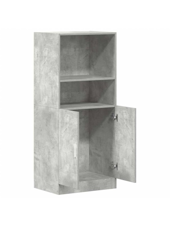 Keittiökaappi betoninharmaa 57x41,5x131,5 cm tekninen puu