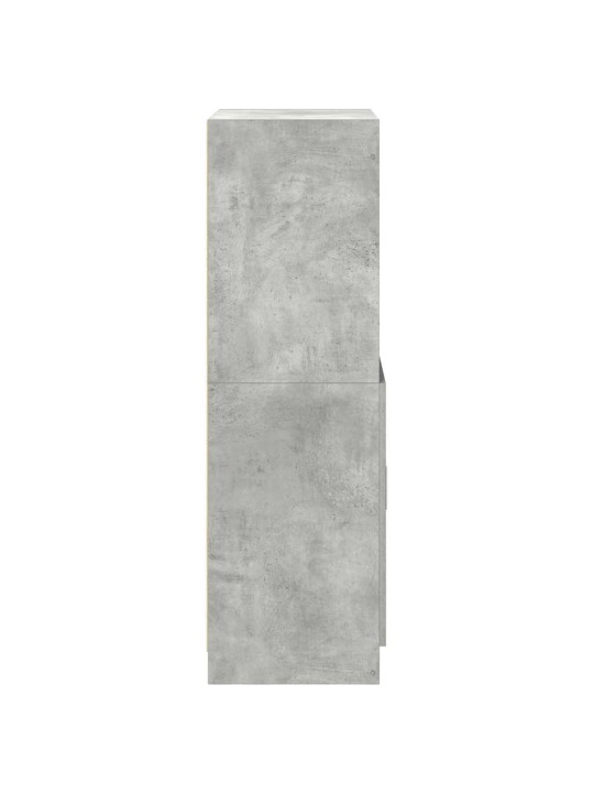 Keittiökaappi betoninharmaa 57x41,5x131,5 cm tekninen puu