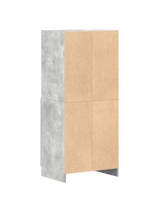 Keittiökaappi betoninharmaa 57x41,5x131,5 cm tekninen puu