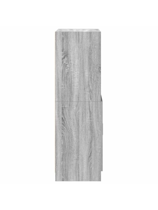 Keittiön kaappi harmaa sonoma 57x41,5x131,5 cm tekninen puu