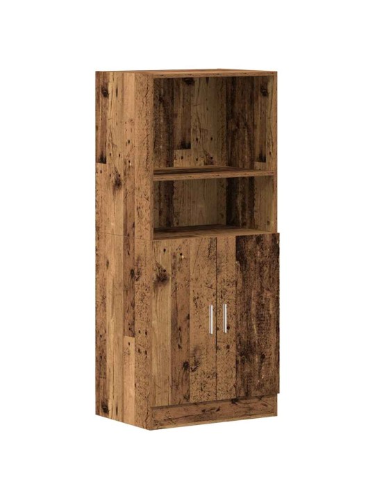 Keittiökaappi vanha puu 57x41,5x131,5 cm tekninen puu