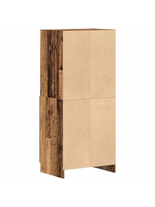Keittiökaappi vanha puu 57x41,5x131,5 cm tekninen puu
