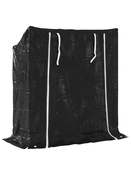 Vidaxl polttopuuteline sadesuojalla 100,5x40,5x110,5 cm