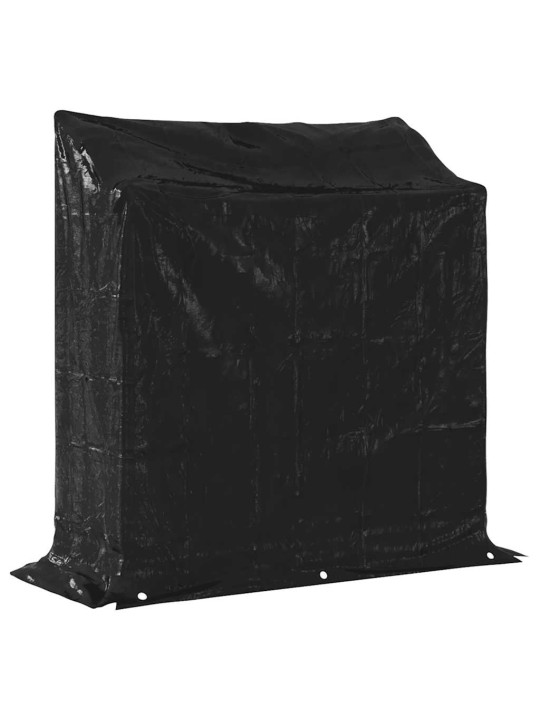 Vidaxl polttopuuteline sadesuojalla 100,5x40,5x110,5 cm