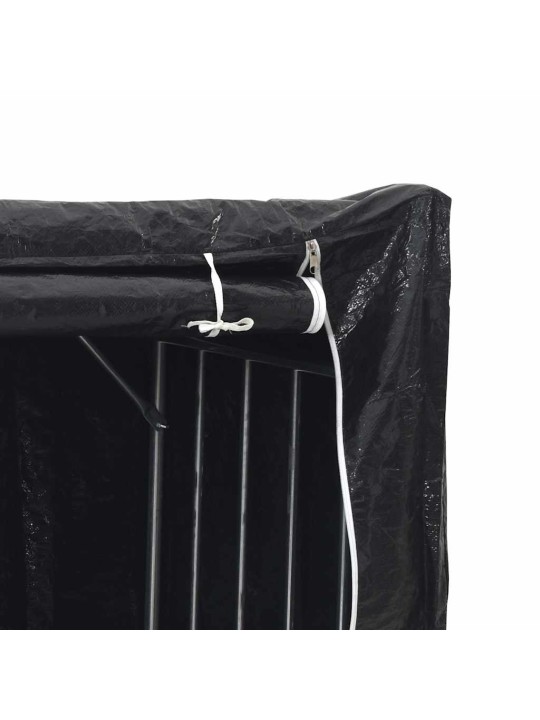 Vidaxl polttopuuteline sadesuojalla 100,5x40,5x110,5 cm