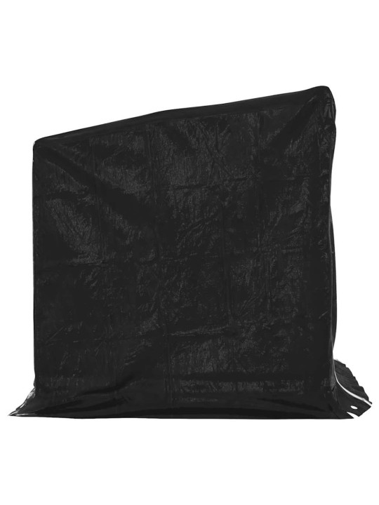 Vidaxl polttopuuteline sadesuojalla 101x61x110,5 cm galvanoitu teräs
