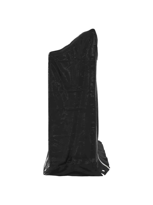 Vidaxl polttopuuteline sadesuojalla 151x40,5x110,5 cm galvanoitu teräs