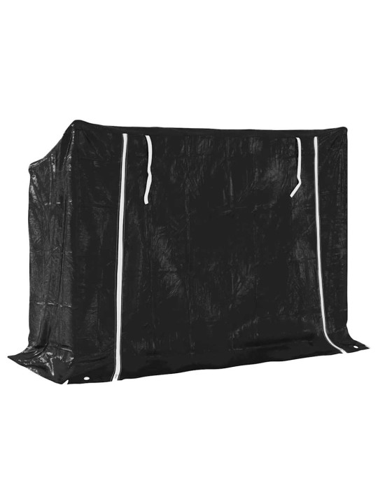 Vidaxl polttopuuteline sadesuojalla 151x60,5x110,5 cm galvanoitu teräs