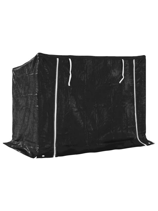 Vidaxl polttopuuteline sadesuojalla 151x80,5x110,5 cm galvanoitu teräs