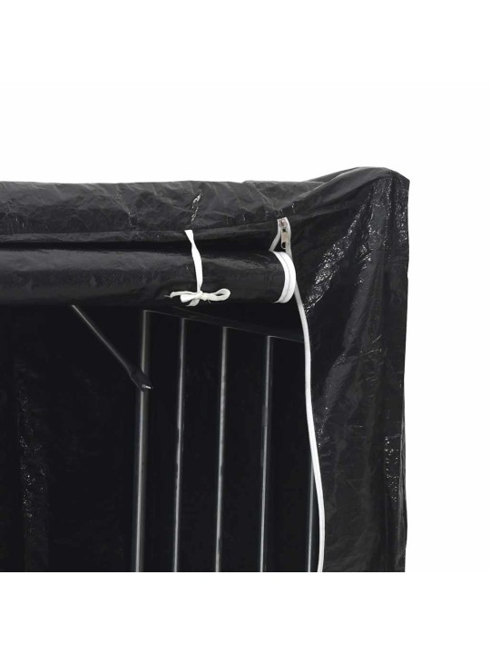 Vidaxl polttopuuteline sadesuojalla 150,5x100,5x110,5 cm