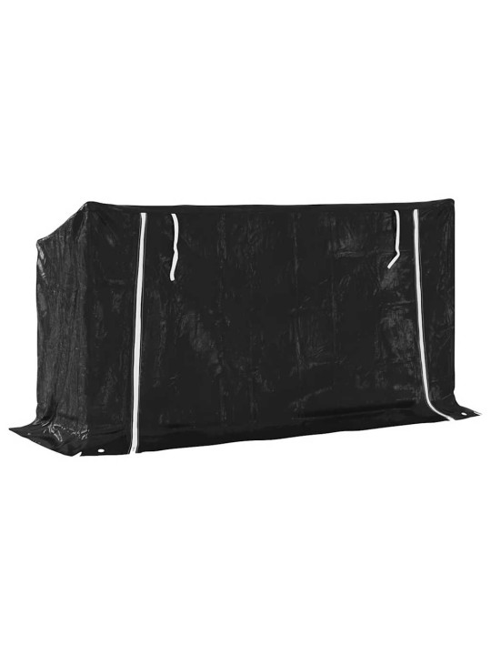 Vidaxl polttopuuteline sadesuojalla 200,5x60,5x110,5 cm
