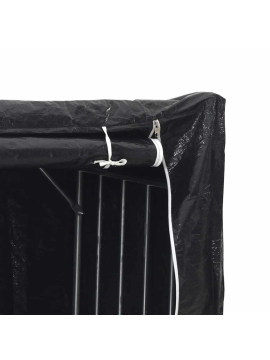 Vidaxl polttopuuteline sadesuojalla 200,5x60,5x110,5 cm