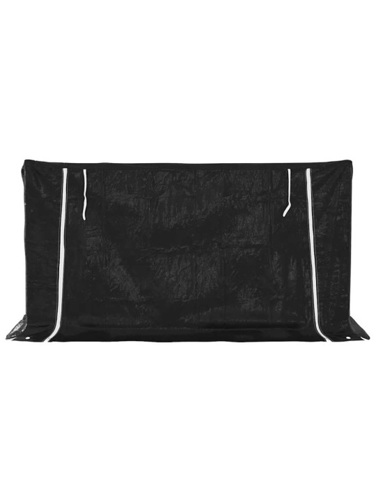 Vidaxl polttopuuteline sadesuojalla 200,5x80,5x110,5 cm